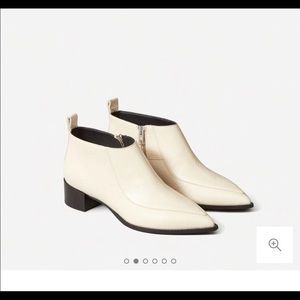 Everlane white boss booties (NWT)